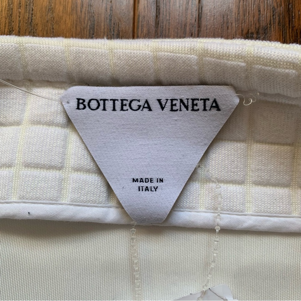 Bottega Veneta Jersey Matelasse Skirt White | Size 40 - Picture 10 of 12